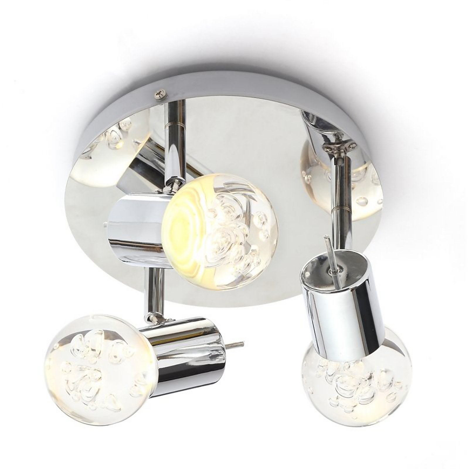 Bubble Triple Spot Bathroom Spotlight Homebase
