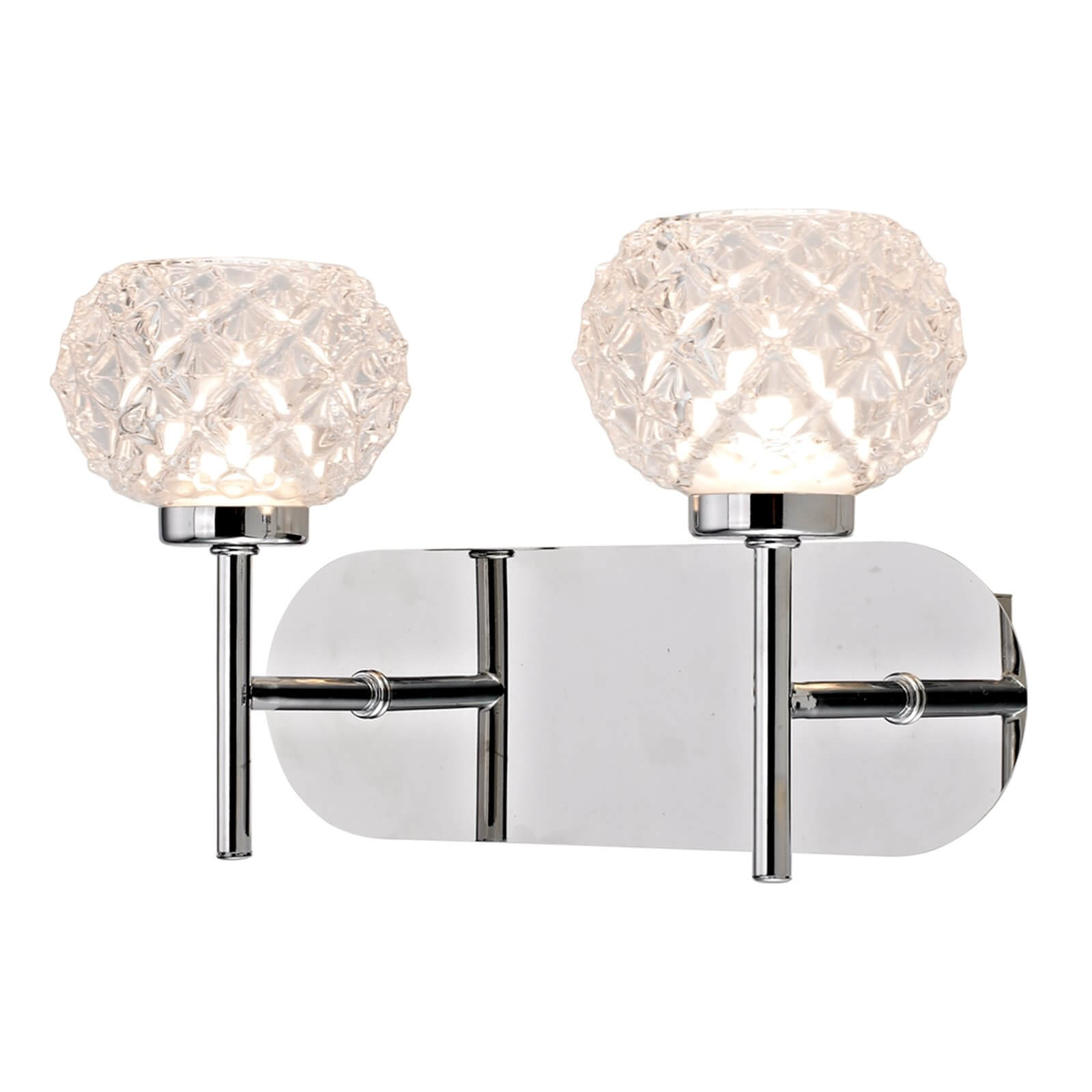 Wall Light Homebase Homebase Piper 2 Light Antique Brass Wall Light