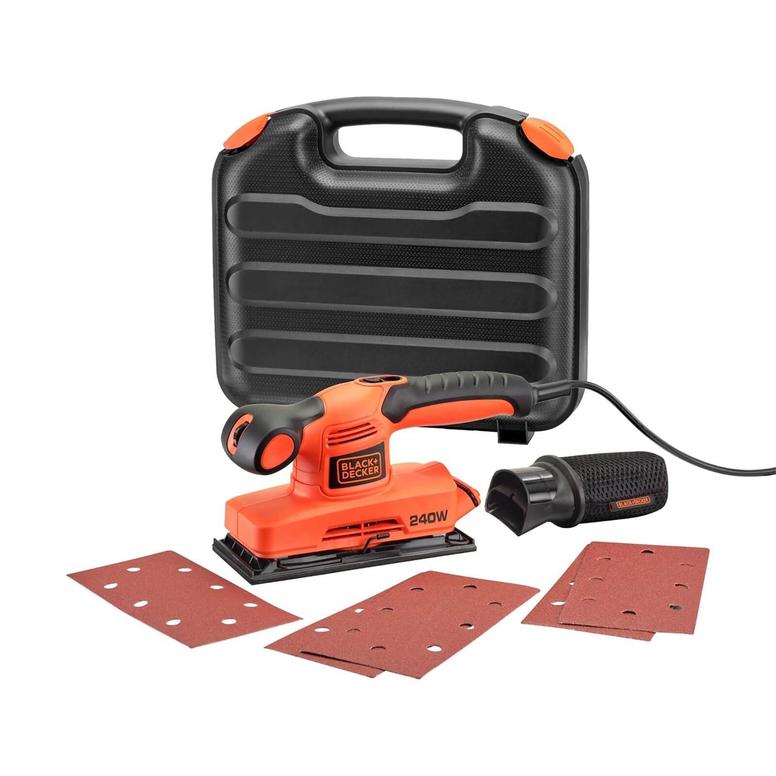 BLACK+DECKER Variable Speed Finishing 1/3 Sheet 240W Corded Sander with