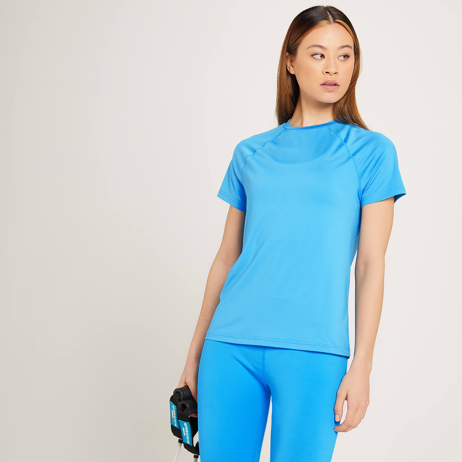 T-shirt d’entraînement MP Linear Mark pour femmes – Bleu vif - XXS