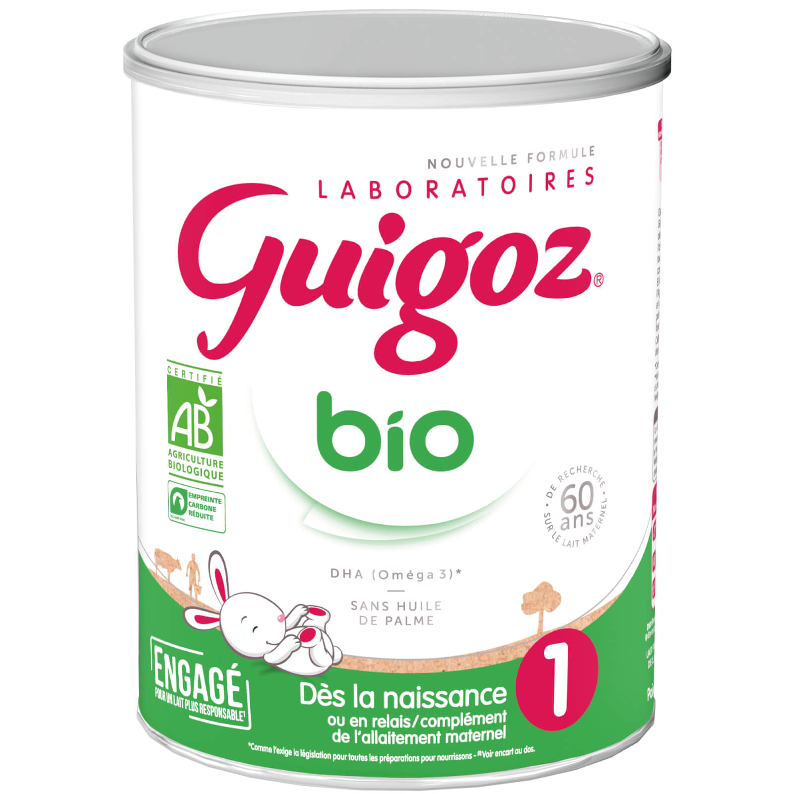 GUIGOZ® 1 Bio - Dès la naissance jusqu'à 6 mois - 800g