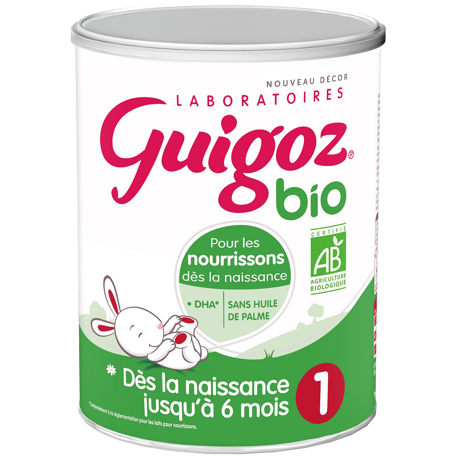 GUIGOZ® 1 Bio - Dès la naissance jusqu'à 6 mois - 800g