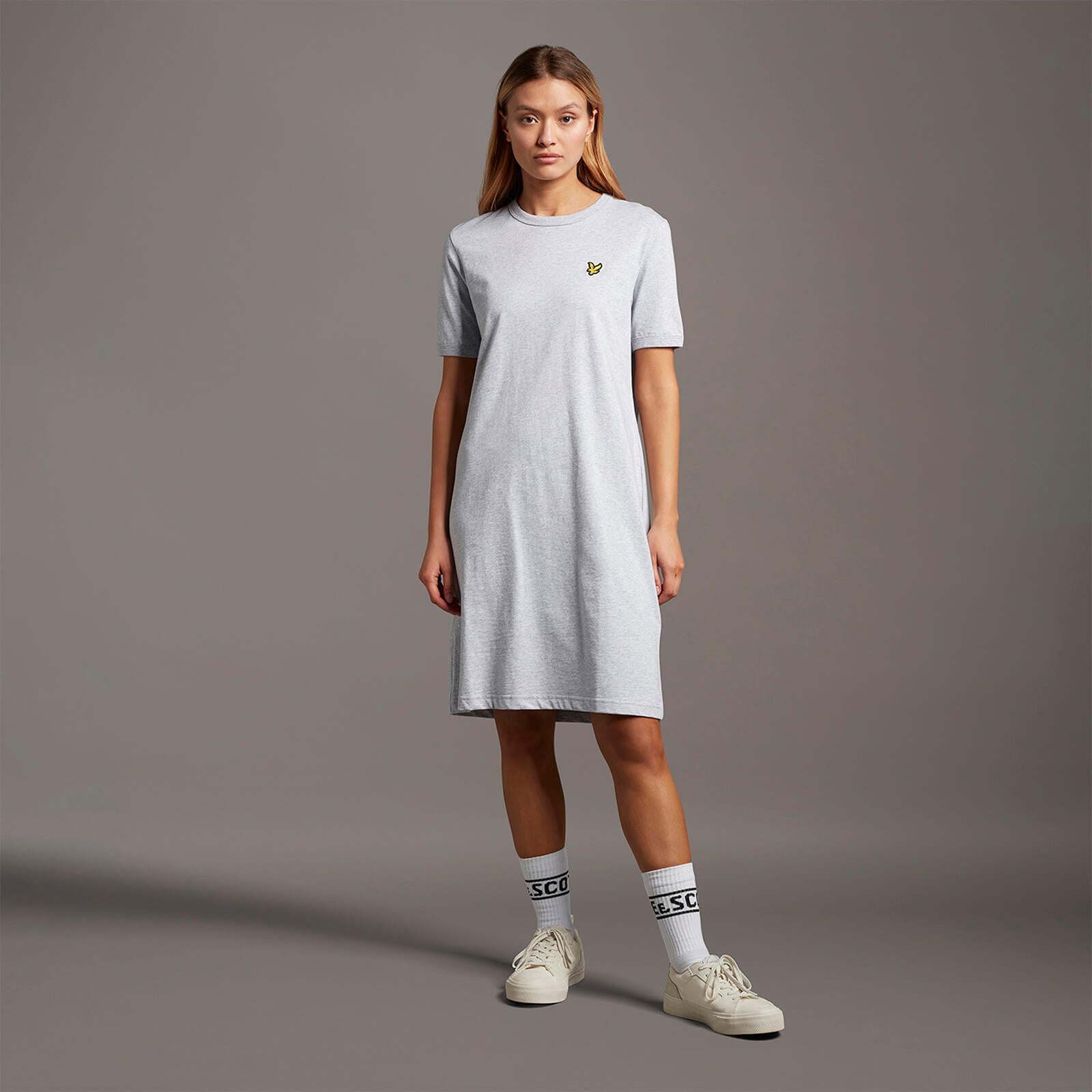 Women's Dress T-Shirt Dress Light Grey 