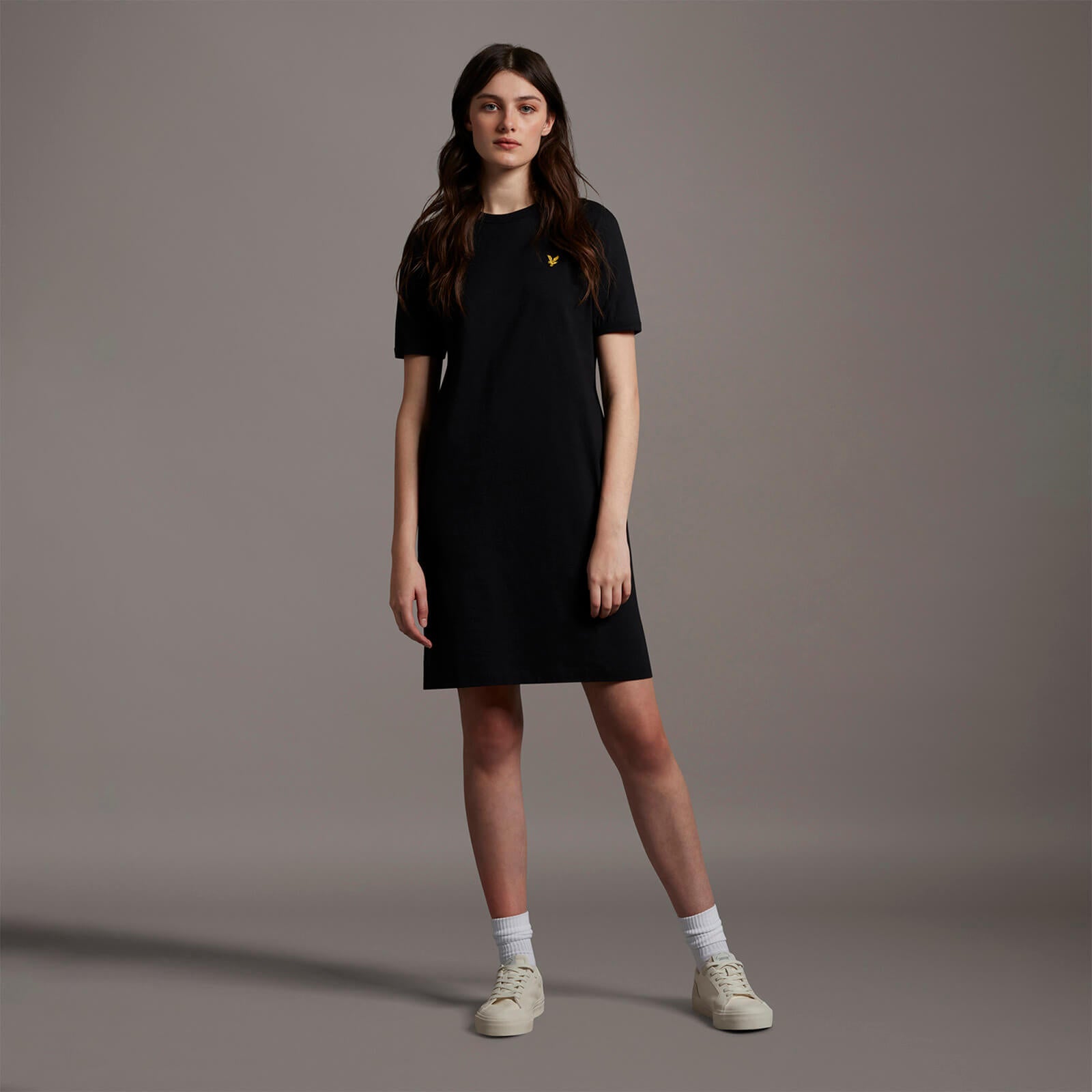 Women's Dress T-Shirt Dress Jet Black 