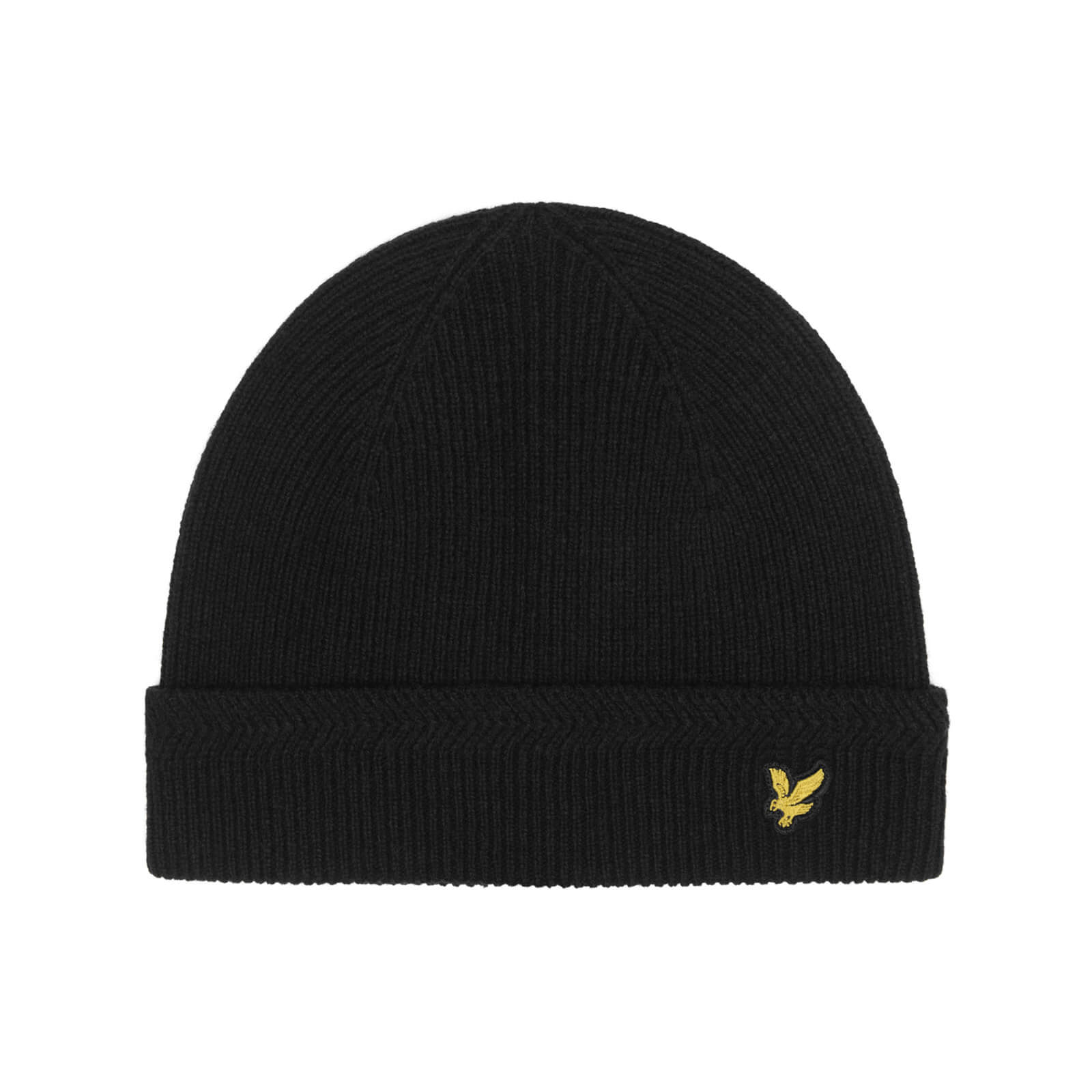 Racked rib beanie - True Black | Lyle 