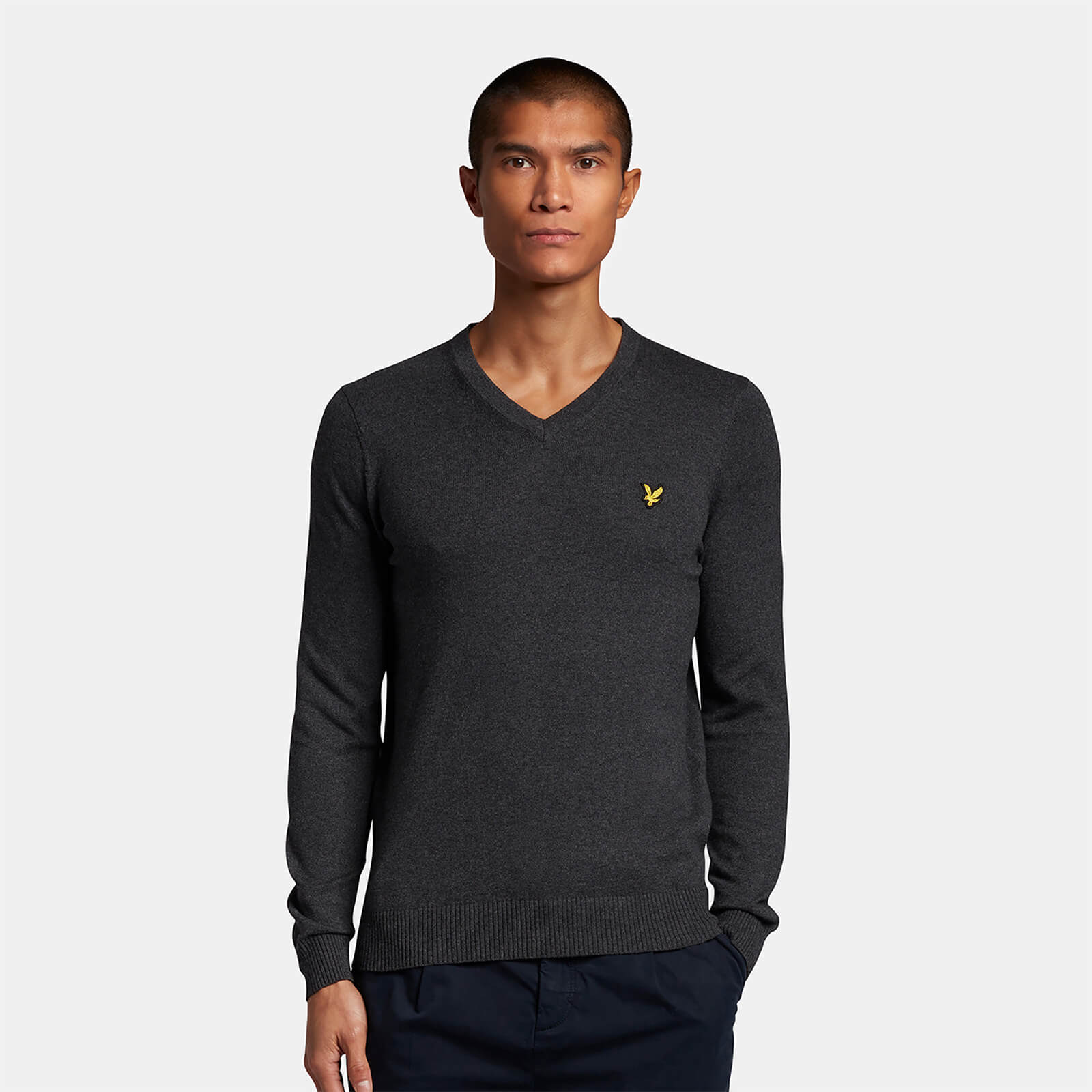 Men's Cotton Merino V Neck Jumper 