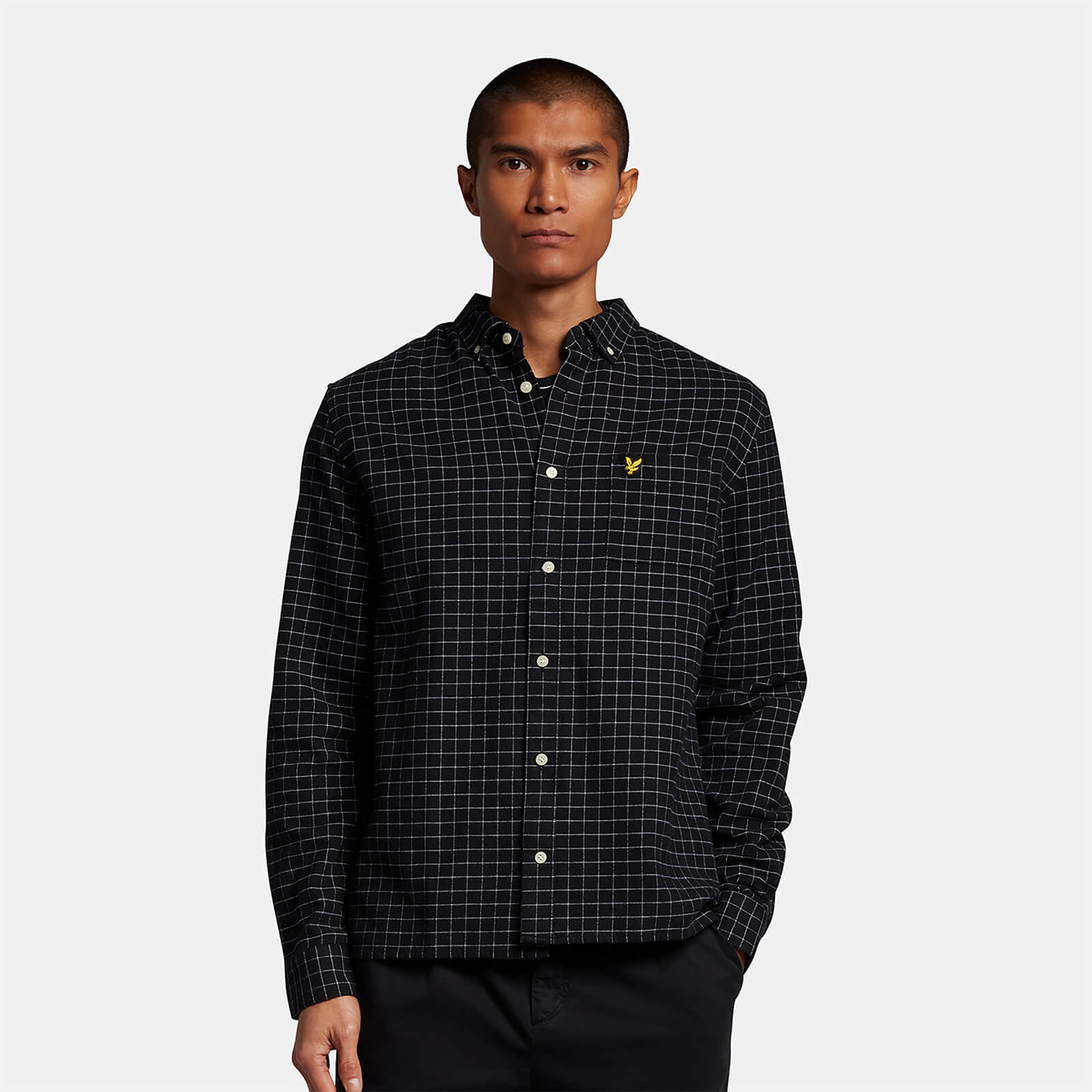 Men's Black Check Shirt | Lyle \u0026 Scott UK