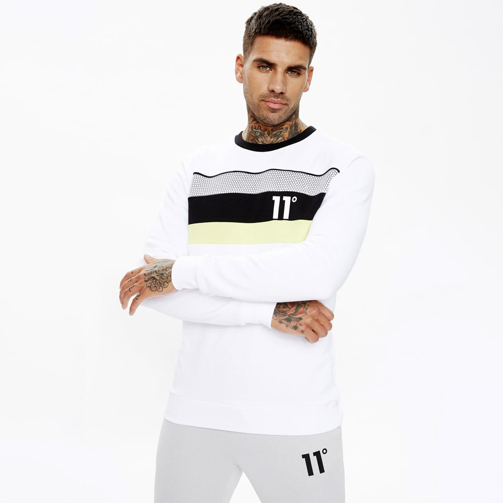 white mesh sweatshirt