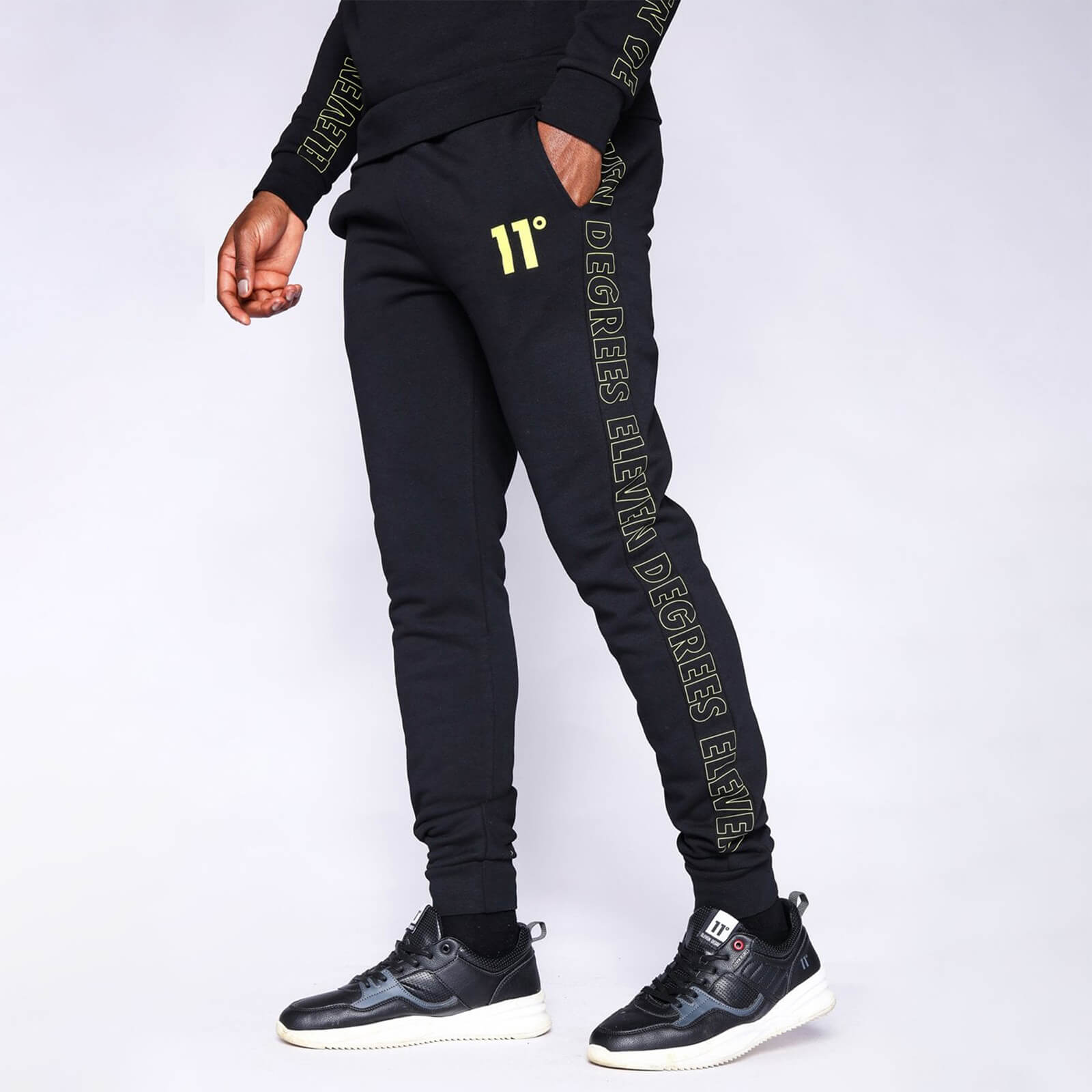 11 Degrees Contrast Print Joggers 