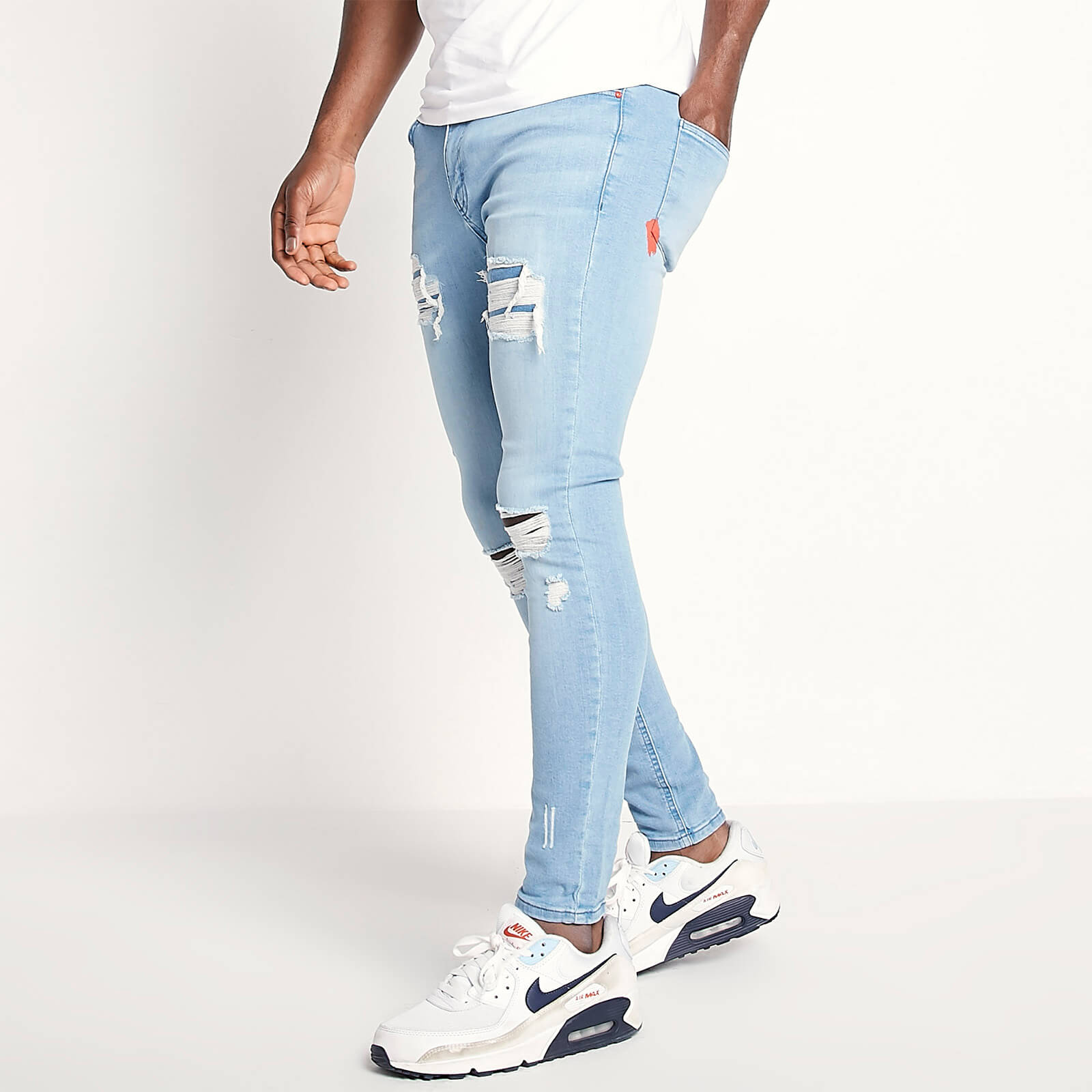 11 Degrees Sustainable Distressed Jeans 