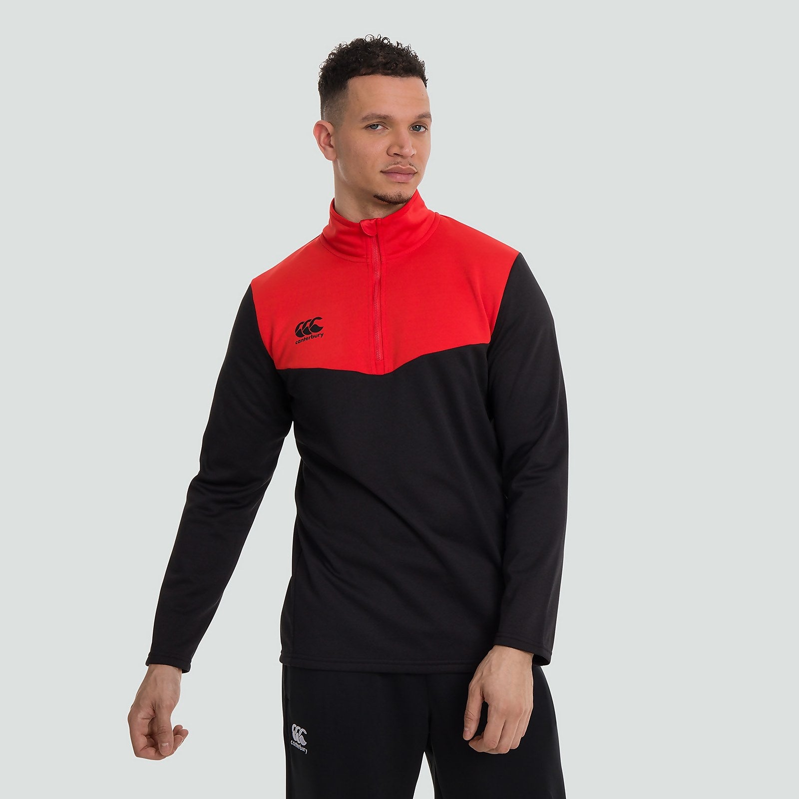 mens black quarter zip fleece