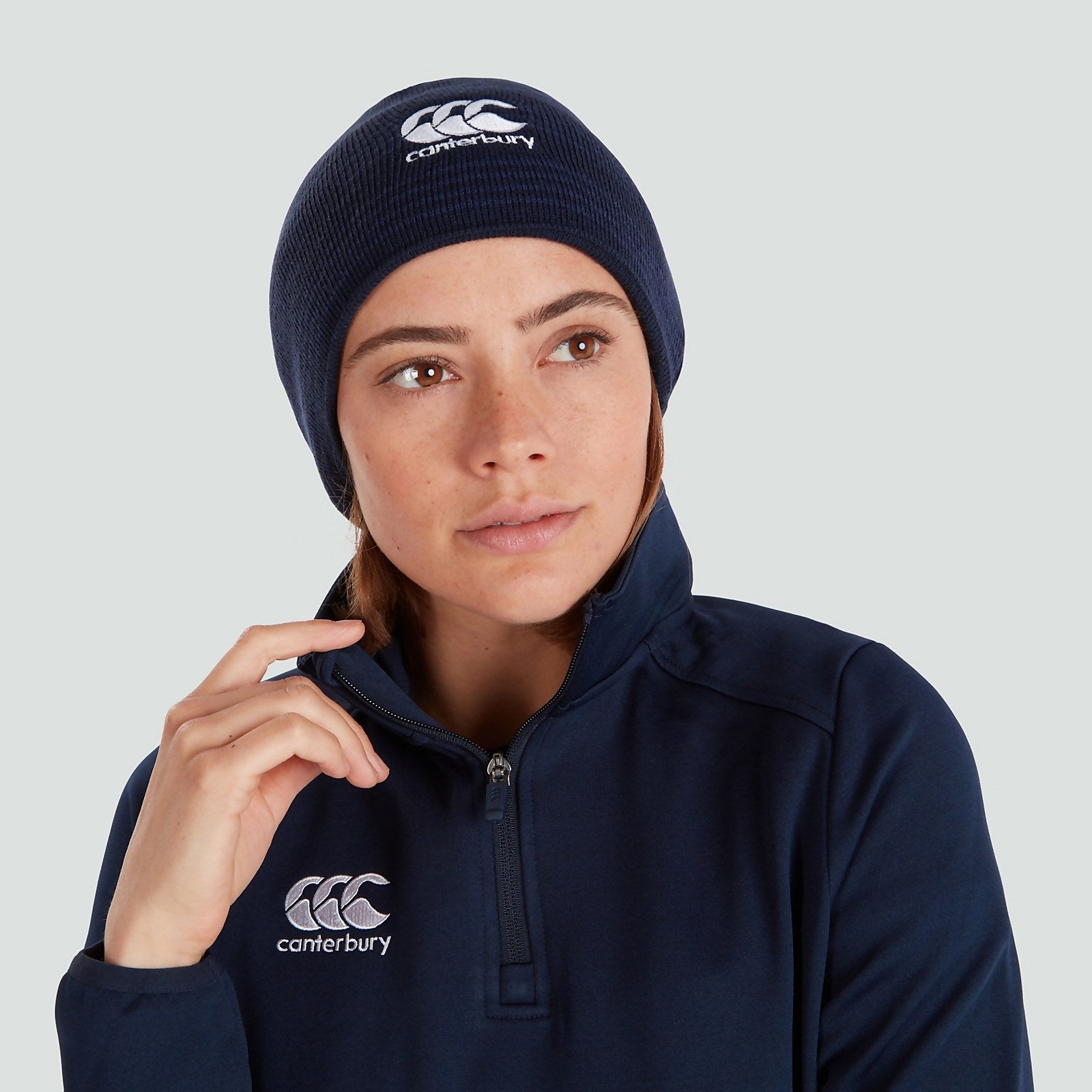 ADULT UNISEX CANTERBURY BEANIE NAVY 