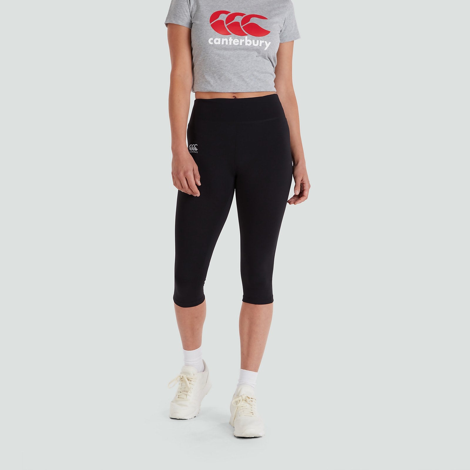 WOMENS VAPODRI CAPRI LEGGINGS BLACK 