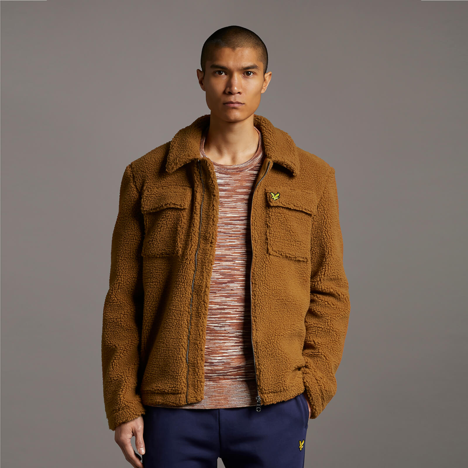 collared fleece jacket