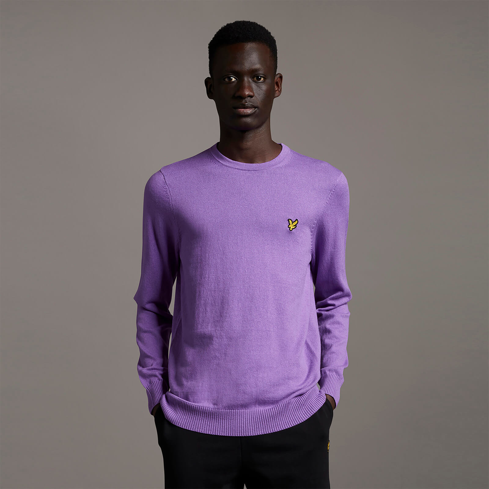 lyle and scott purple jumper