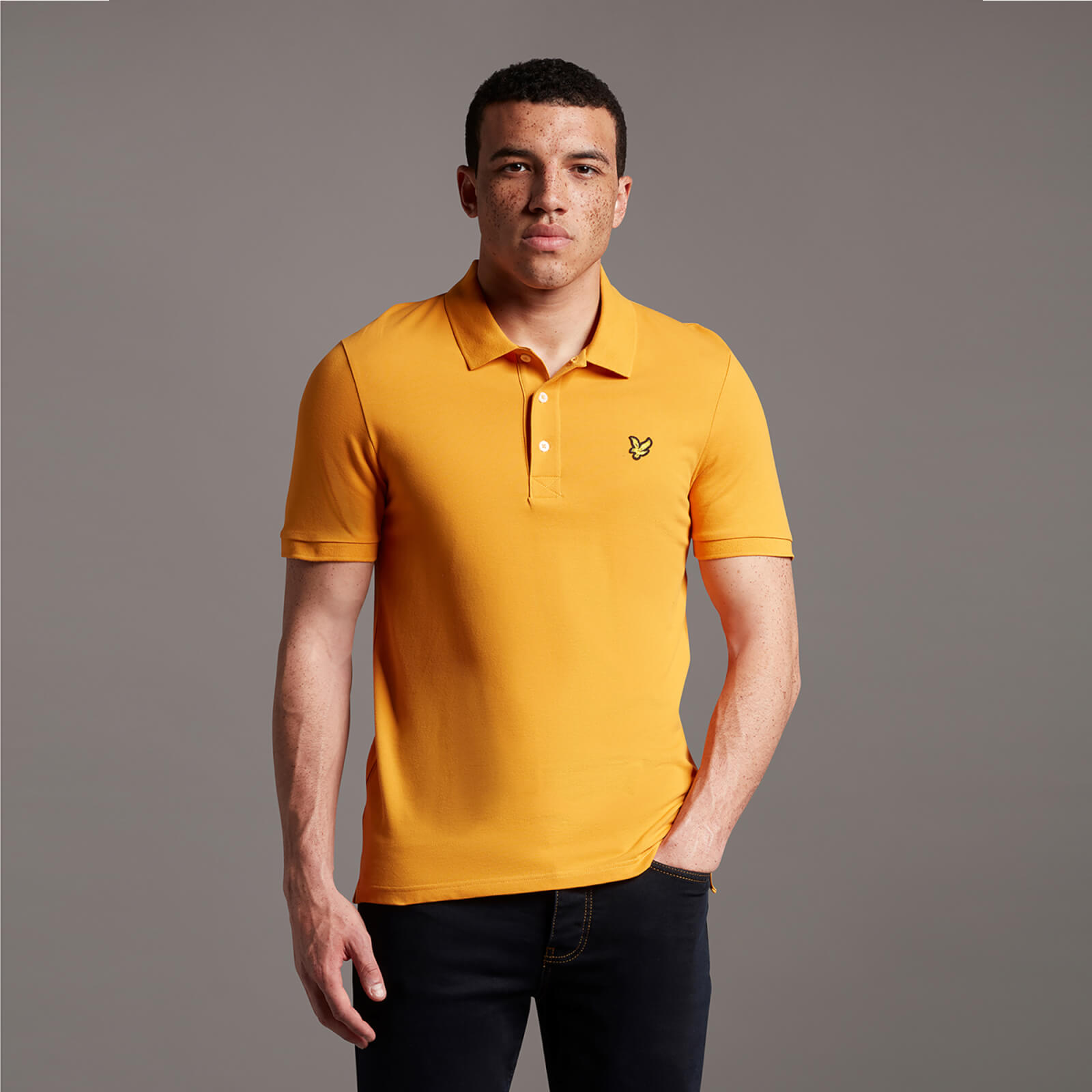 Men's Plain Polo Shirt - Sunflower 