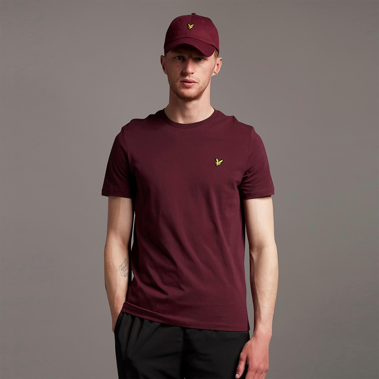 Plain T-Shirt - Burgundy | Lyle \u0026 Scott 