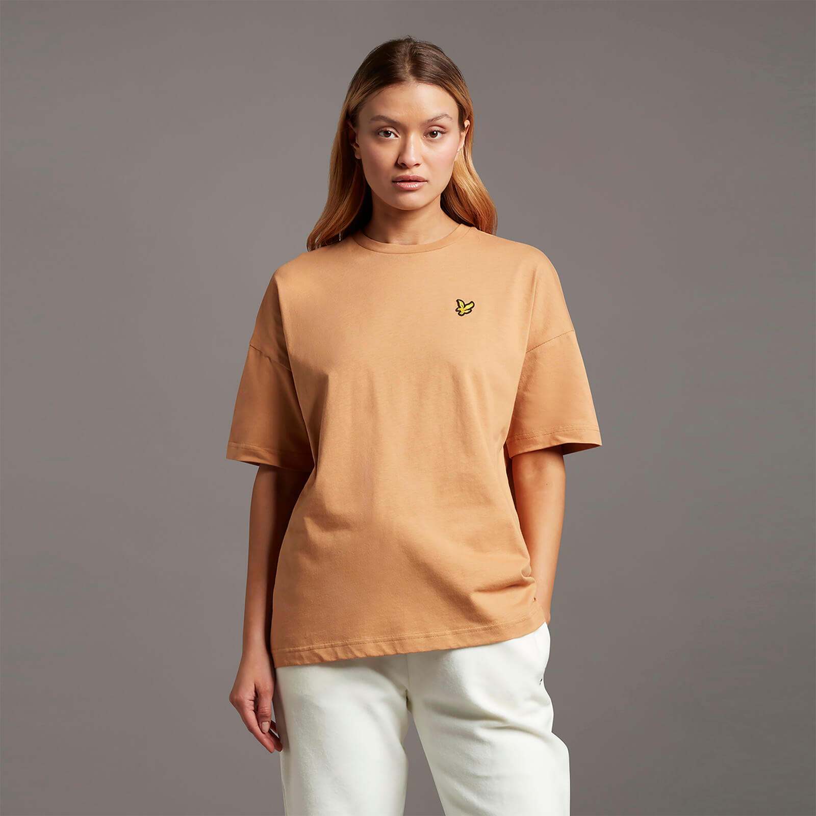 Oversized T-shirt - Tan | Lyle \u0026 Scott UK