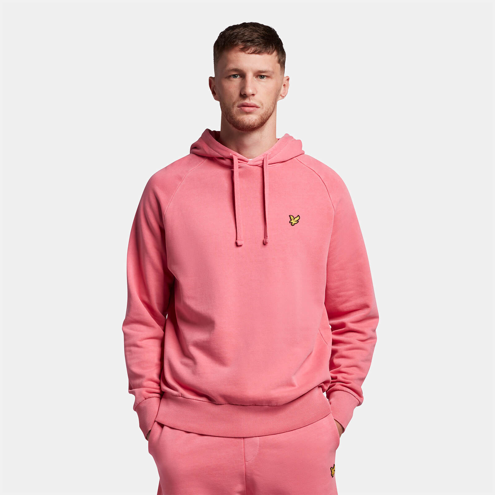 pink lyle and scott hoodie