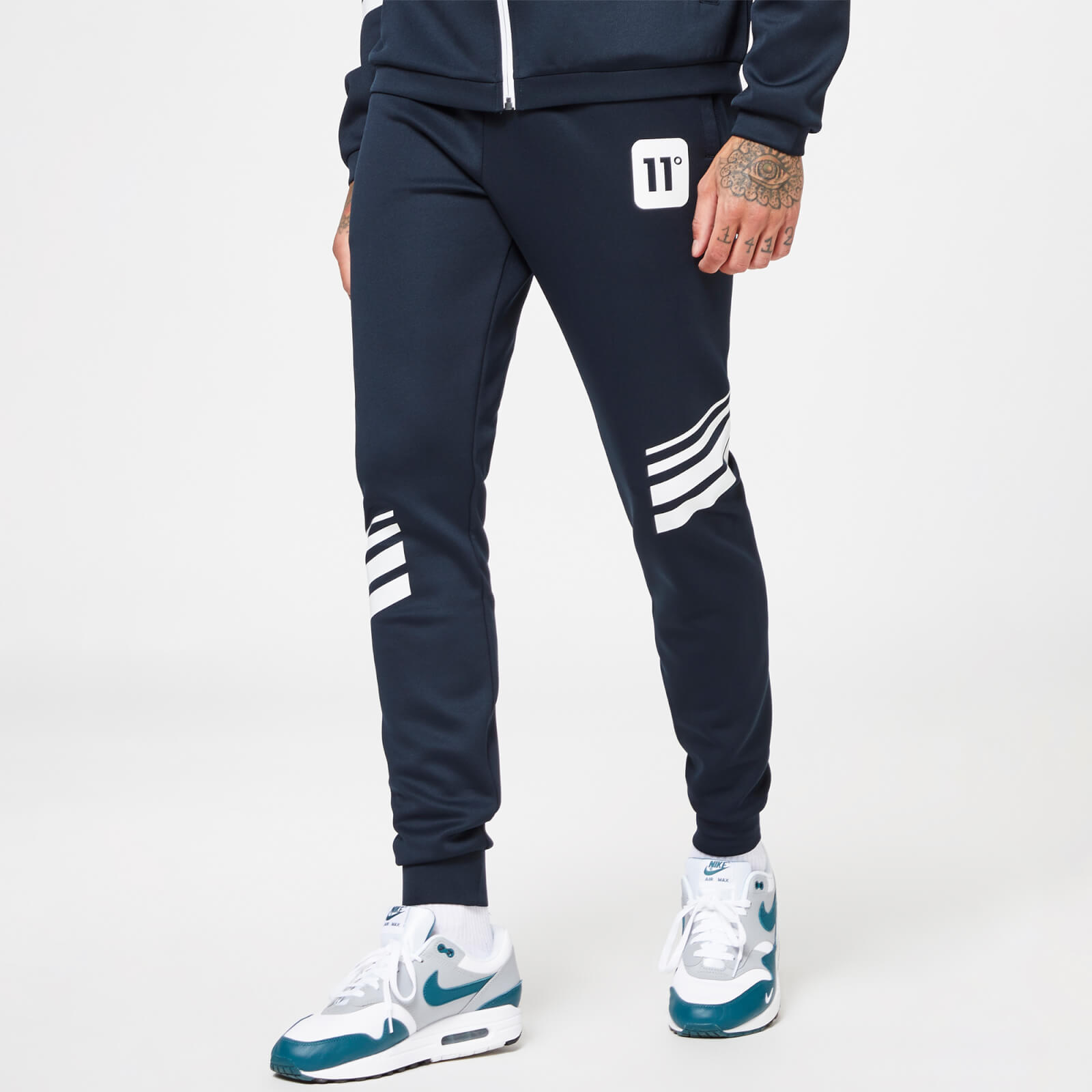 Pantalón Hombre - Rayas azul oscuro y blanco — Cada Llama con su Pillama