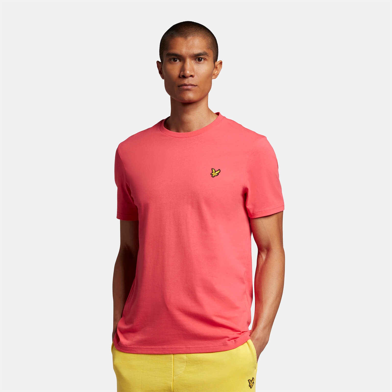 pink lyle and scott shirt