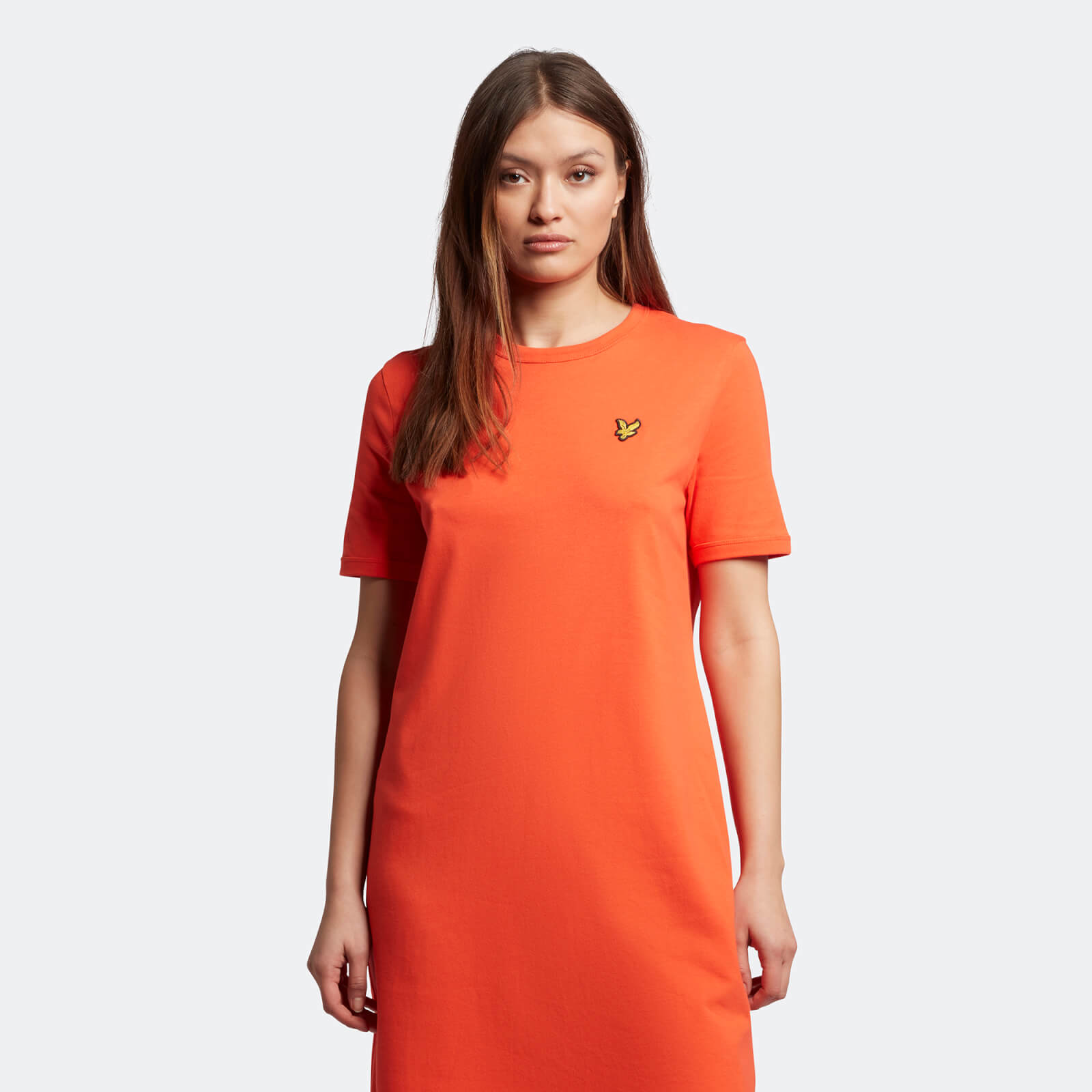 T-Shirt Dress - Red Lazer | Lyle 
