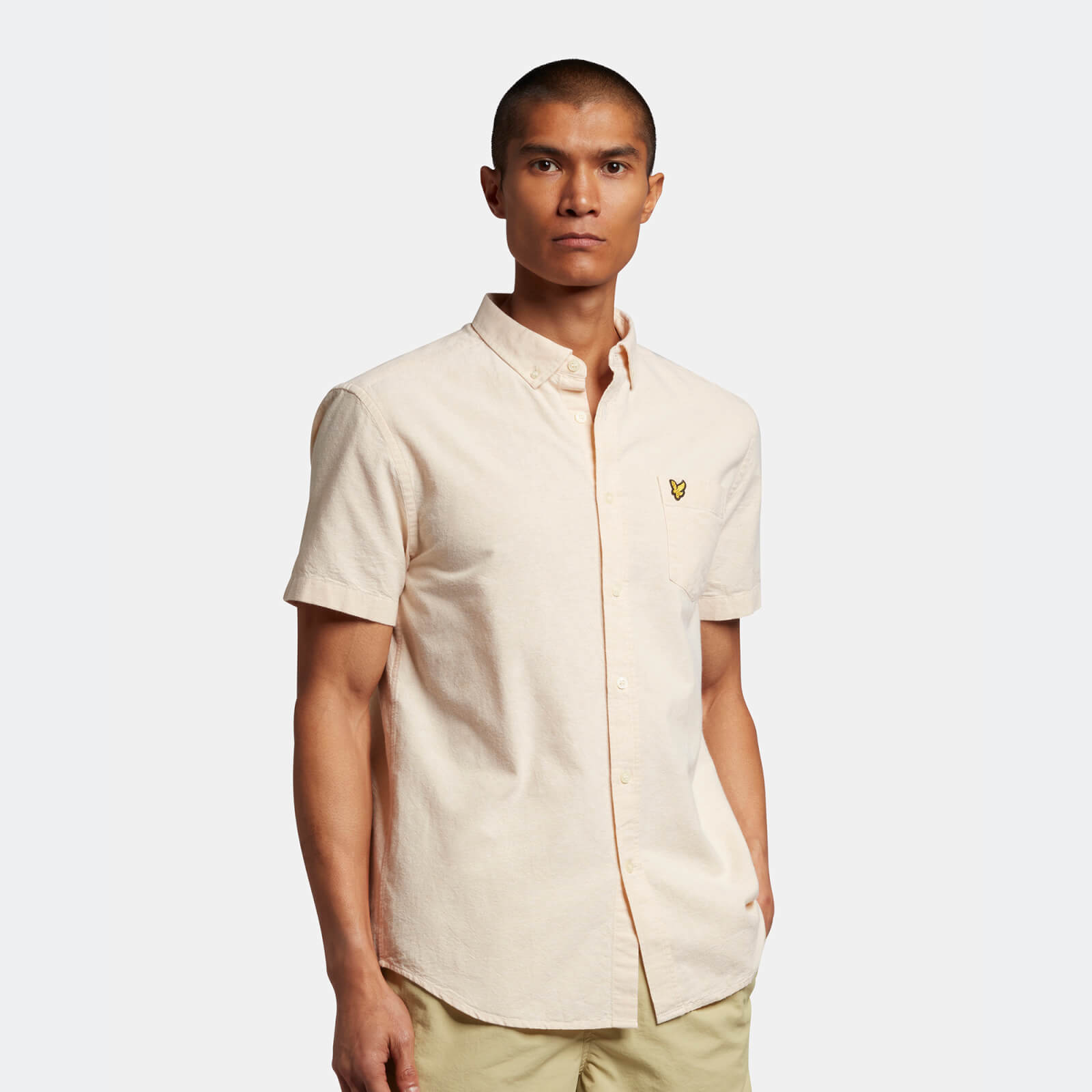SS Oxford Shirt - Gold Haze/ White 