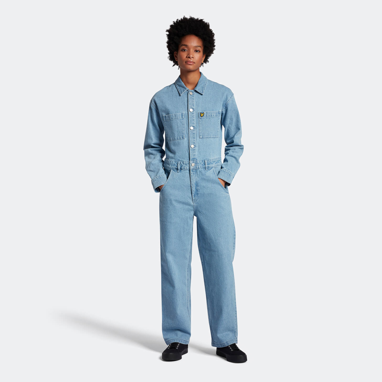 Women's Denim Jumpsuit - Light Rinse 