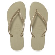 Havaianass Women's Slim Flip Flops - Sand Grey/Light Golden