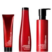 Shu Uemura Art of Hair Color Lustre Sulfatfreies Shampoo (300ml), Spülung (250ml) und Thermo-Milk (150ml)