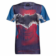 T-Shirt DC Comics Batman Déchirure - Bleu