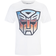 Transformers Men's Transformers Multi Emblem T-Shirt - White