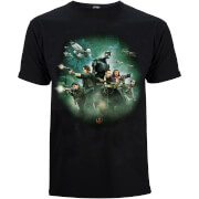 T-Shirt Star Wars Rogue One Group Battle- Nero - Uomo