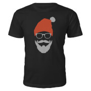 Cool Santa Christmas T-Shirt - Black