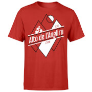Alto De L'Angliru Men's Red T-Shirt
