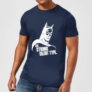 DC Comics Batman The Strong Silent Type T-Shirt in Navy