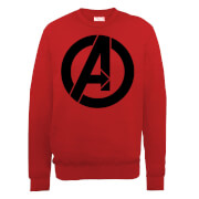 Marvel Avengers Assemble Simple Logo Sweatshirt - Red