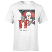 IT 1990 Pennywise Clown Movie Poster T-Shirt - White