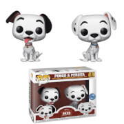 Lot de 2 Figurines Pop! Pongo & Perdita Disney 101 Dalmatiens- Exclusivité PIAB