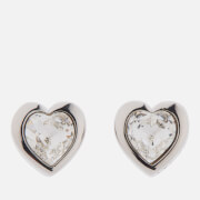Ted Baker Women's Han Swarovski Crystal Heart Earrings - Silver/Crystal