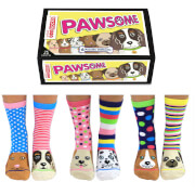 United Oddsocks Women's Pawsome Socks Gift Box
