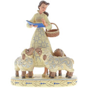 Disney Traditions Bookish Beauty (Belle avec mouton Figurine) 21 cm