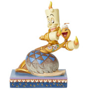 Disney Traditions Romance by Candlelight (Lumiere and Feather Duster Figurine) 15.0cm