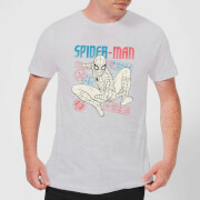 Spider-Man Far From Home Distressed Passport Men's T-Shirt - Grey