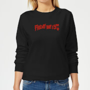 Friday the 13th Logo Women's Sweatshirt - Black