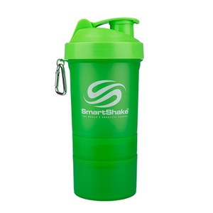 Smartshake 600ml Multi Storage Shaker Bottle - Neon Green