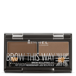 Rimmel Brow This Way Eyebrow Kit - набор для бровей средне-коричневый