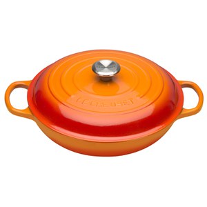 Le Creuset Signature Cast Iron Shallow Casserole Dish 30cm - Volcanic