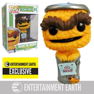 Sesame Street Oscar The Grouch Orange Debut Entertainment Earth Exclsuive Pop! Vinyl Figure