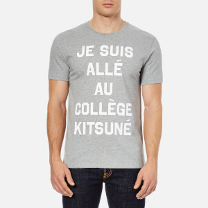 Maison Kitsuné Men's Je Suis Alle T-Shirt - Grey Melange